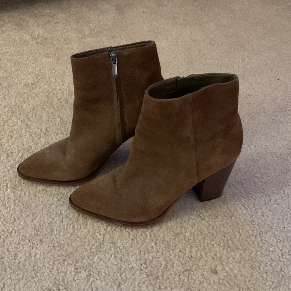 Sam Edelman Brown Suede Booties - Picture 2 of 5